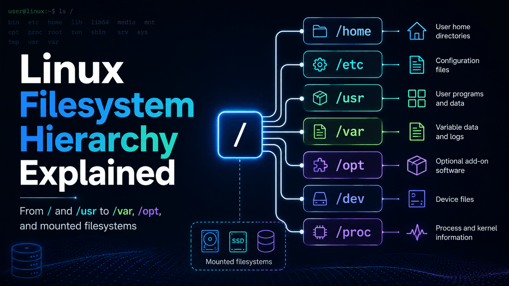 Linux Filesystem Hierarchy Explained: A Beginner-to-Advanced Guide